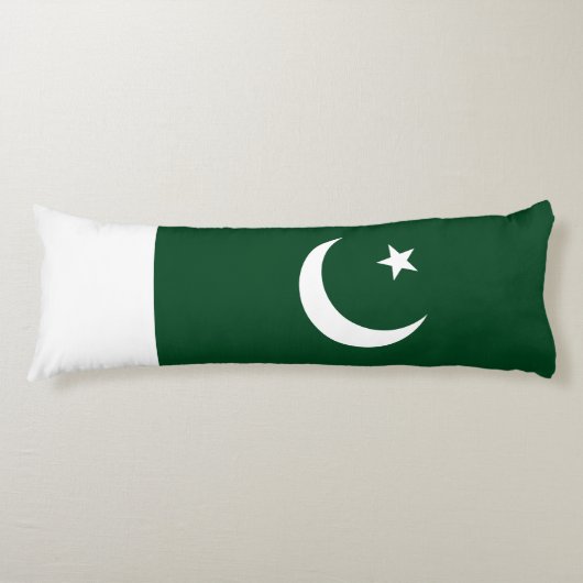 pakistanische Flagge Seitenschläferkissen (Vorderseite)