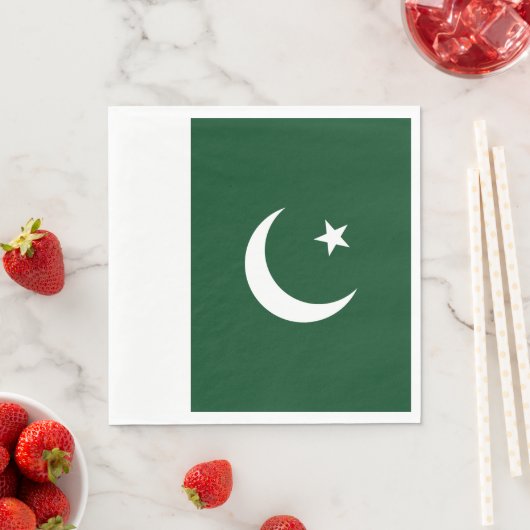 pakistanische Flagge Serviette (Beispiel)