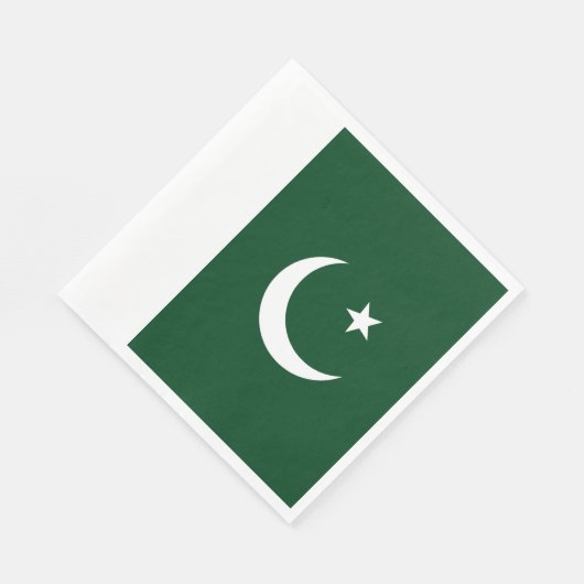 pakistanische Flagge Serviette (Ecke)
