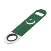 pakistanische Flagge Speed Flaschenöffner (Vorderseite Schrägansicht)