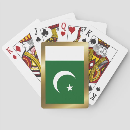 Pakistanische Flagge Spielkarten (Rückseite)