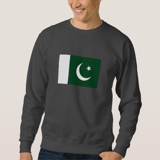 pakistanische Flagge Sweatshirt (Vorderseite)