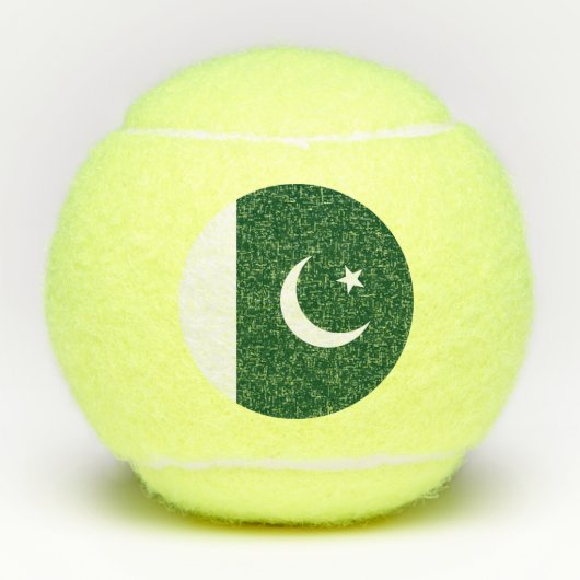 pakistanische Flagge Tennisbälle (Vorderseite)