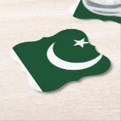 pakistanische Flagge Untersetzer (angewinkelt)
