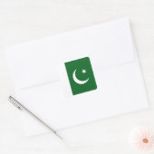 Pakistanische Flaggenkennzeichnung Quadratischer Aufkleber (Umschlag)