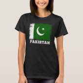 Pakistanische Landesflagge - pakistanische Flagge T-Shirt (Vorderseite)