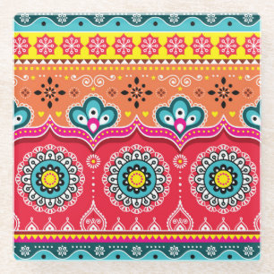 Pakistanische LKW Art: farbenfroh Glasuntersetzer