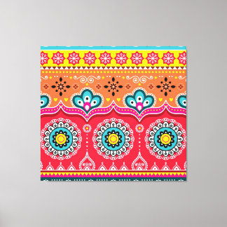 Pakistanische LKW Art: farbenfroh Leinwanddruck