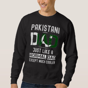 Pakistanische Vater Vathers Day Pakistan Flag Männ Sweatshirt