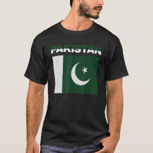 Pakistanische Vintage Flagge Pakistans Pakistanisc T-Shirt