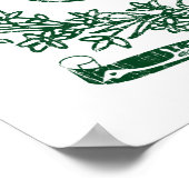 pakistanische Wappen Poster (Ecke)