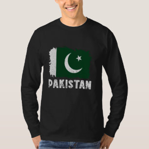 Pakistanische Wurzeln Vintage Pakistan-Flagge Paki T-Shirt