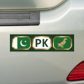 Pakistanischer Autoaufkleber für Flaggenkarte (Auf Auto)