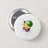 Pakistanischer Cricket-Anhänger Kit Geschenk Pakis Button (Vorne & Hinten)