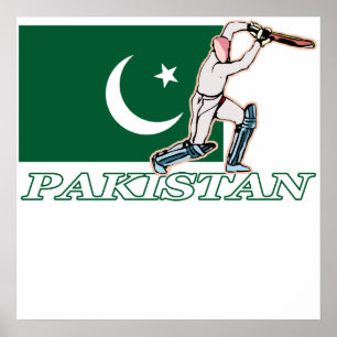 Pakistanischer Cricket-Spieler Poster