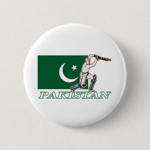 Pakistanischer Kricket-Spieler Button