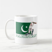 Pakistanischer Kricket-Spieler Kaffeetasse (Links)
