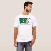 Pakistanischer Kricket-Spieler T-Shirt (Vorne ganz)