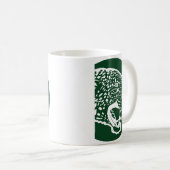 Pakistans Leopard-Nationalflagge Kaffeetasse (VorderseiteRechts)