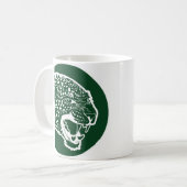 Pakistans Leopard-Nationalflagge Kaffeetasse (Vorderseite Links)