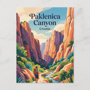 Paklenica-Canyon Kroatien Postkarte
