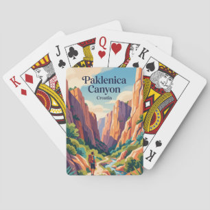 Paklenica-Canyon Kroatien Spielkarten