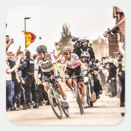 Pakt mit dem Teufel - Paris Roubaix 2018 Quadratischer Aufkleber
