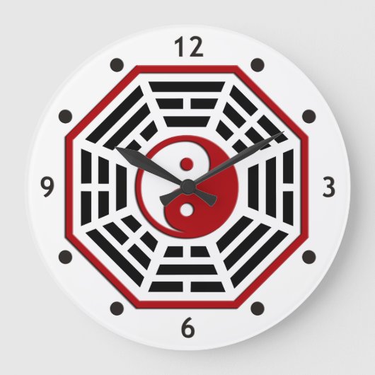 Pakua - Clock Große Wanduhr (Vorderseite)