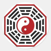 PaKua Runder Aufkleber (Vorderseite)