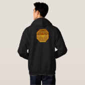 PaKua-Symbol - Gold Hoodie (Schwarz voll)