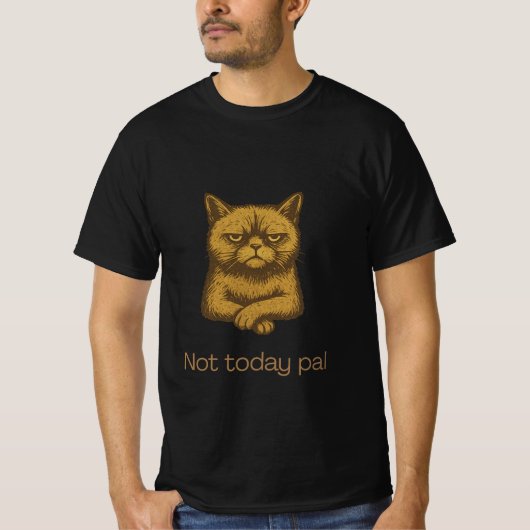 Pal Cat Shirt heute noch nicht - Grumpy Cat Lover (Vorderseite)
