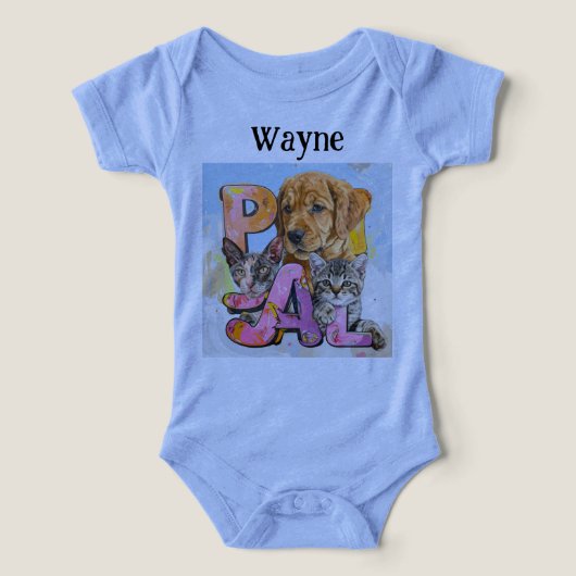 Pal Dog and Cats Plus Personalize Name (Design Vorderseite)