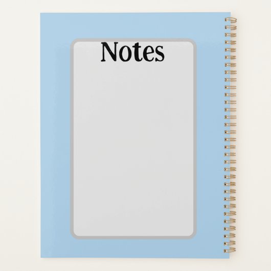 Pal Dog and Cats Plus Personalize Name  Planer (Rückseite)