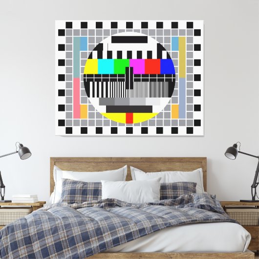 PAL-Prüfkarte Leinwanddruck (Insitu (Schlafzimmer))