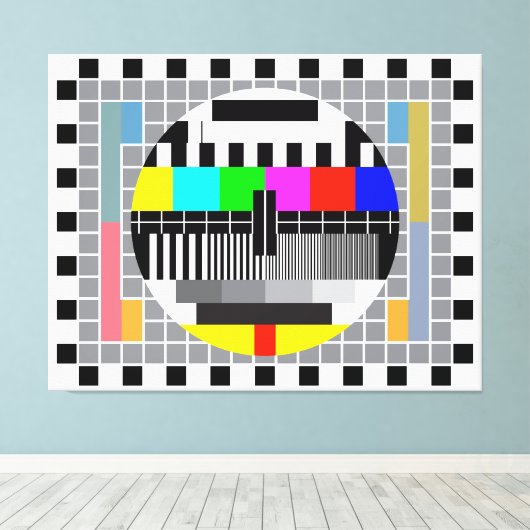 PAL-Prüfkarte Leinwanddruck (Insitu (Holzboden))