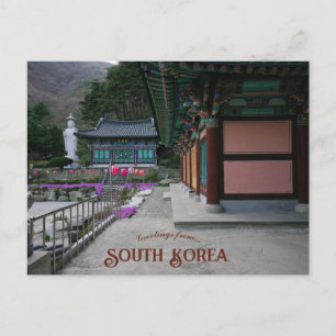 Pal Seung Buddhistisches Kloster Südkorea Postkarte