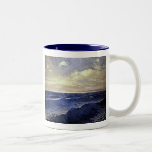 Pal Szinyei-Merse - Wasserwelle vintage. Gemälde Zweifarbige Tasse