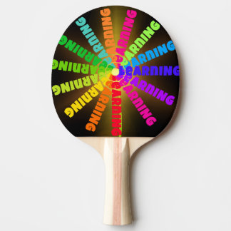 Pala de Ping Pong Círculo con Letras de Colores Tischtennis Schläger