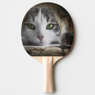 Pala de Ping Pong Gato y Ratón Tischtennis Schläger