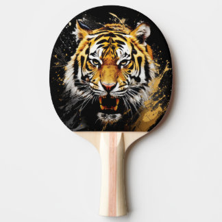 Pala de Ping Pong Tigre Poderoso Felino Tischtennis Schläger