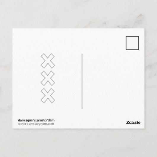 Palace Amsterdam Postkarte (Rückseite)