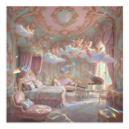 Palace Dreamscape Psychedelic Rococo Revival Mural Fotodruck
