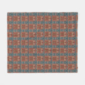 Palace Garden Charm | Verziert Mughal Floral Print Fleecedecke (Vorderseite (Horizontal))