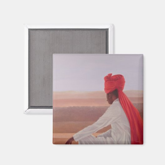 Palace Guard Jaipur Magnet (Vorderseite/Rückseite)