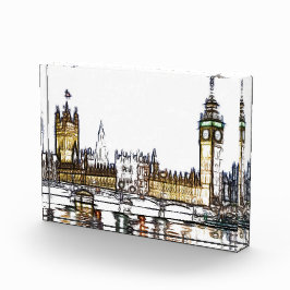Palace of Westminster & Big Ben: London Fractal  Fotoblock