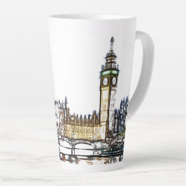 Palace of Westminster & Big Ben: London Fraktal Milchtasse