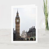 Palace of Westminster Bridge View, London, England Karte (Vorderseite)