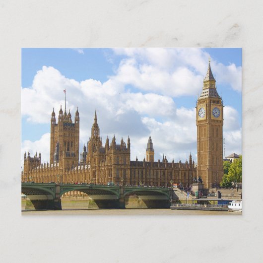 Palace of Westminster  Postkarte (Vorderseite)