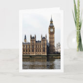 Palace of Westminster River View, London, England Karte (Vorderseite)