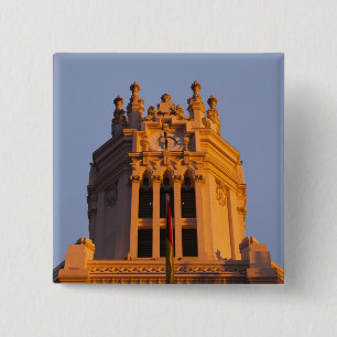 Palacio de Communicaciones, Turm Detail, Sonnenunt Button